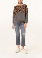 LIU JO Sweater with alpaca, Color: GRAY/ BLACK/ COGNAC (Image 1)