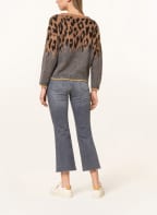 LIU JO Sweater with alpaca, Color: GRAY/ BLACK/ COGNAC (Image 1)