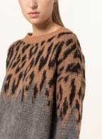 LIU JO Sweater with alpaca, Color: GRAY/ BLACK/ COGNAC (Image 1)