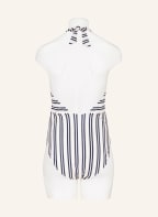 MARYAN MEHLHORN Neckholder-Badeanzug BREEZE, Farbe: CREME/ DUNKELBLAU/ DUNKELROT (Bild 1)
