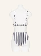 MARYAN MEHLHORN Basic-Bikini-Hose BREEZE, Farbe: CREME/ DUNKELBLAU/ DUNKELROT (Bild 1)