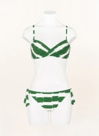 MARYAN MEHLHORN Triangel-Bikini-Hose RADIANCE, Farbe: WEISS/ GRÜN (Bild 1)