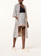 MARYAN MEHLHORN Paperbag-Shorts BREEZE, Farbe: CREME/ DUNKELBLAU/ DUNKELROT (Bild 1)