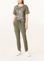 monari T-Shirt mit Schmucksteinen, Farbe: OLIV (Bild 1)