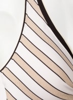 Lidea Neckholder-Bikini-Top COASTLINES, Farbe: WEISS/ CREME/ SCHWARZ (Bild 1)