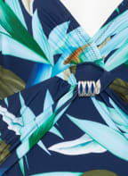 Charmline Shape-Badeanzug OCEAN BLOOM, Farbe: DUNKELBLAU/ TÜRKIS/ GRÜN (Bild 1)