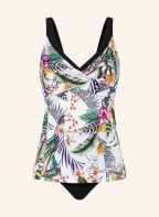 Charmline Tankini TROPIC DAYNIGHT, Farbe: WEISS/ SCHWARZ/ GRÜN (Bild 1)