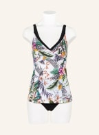 Charmline Tankini TROPIC DAYNIGHT, Farbe: WEISS/ SCHWARZ/ GRÜN (Bild 1)