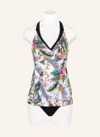 Charmline Tankini TROPIC DAYNIGHT, Farbe: WEISS/ SCHWARZ/ GRÜN (Bild 1)