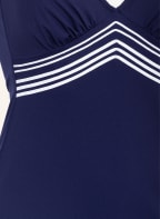 Charmline Strój kąpielowy modelujący SEASIDE ALLUDE, Kolor: GRANATOWY/ BIAŁY (Obrazek 1)