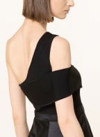 TED BAKER One-Shoulder-Kleid IVENA im Materialmix, Farbe: SCHWARZ (Bild 1)