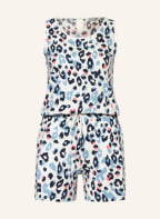 mey Lounge-Jumpsuit Serie AYLEEN, Farbe: WEISS/ HELLBLAU/ DUNKELBLAU (Bild 1)