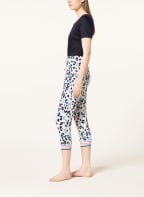mey 3/4-Lounge-Hose Serie AYLEEN , Farbe: WEISS/ HELLBLAU/ DUNKELBLAU (Bild 1)