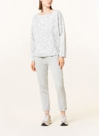 Juvia Sweatshirt, Farbe: HELLGRAU/ WEISS (Bild 1)