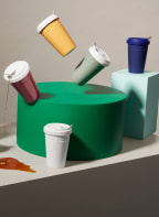 KPM To-Go cup KURLAND, Color: FUCHSIA/ WHITE (Image 1)