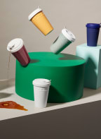 KPM To-Go cup KURLAND, Color: LIGHT GREEN/ WHITE (Image 1)