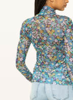rich&royal Longsleeve aus Mesh, Farbe: BLAU/ GRÜN/ LILA (Bild 1)