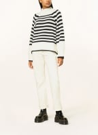 rich&royal Rollkragenpullover, Farbe: ECRU/ DUNKELBLAU (Bild 1)
