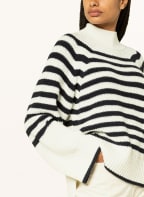 rich&royal Rollkragenpullover, Farbe: ECRU/ DUNKELBLAU (Bild 1)