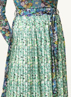 rich&royal Pleated skirt, Color: GREEN/ BLUE/ ECRU (Image 1)