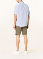 MAERZ MUENCHEN Short-sleeved shirt relaxed fit, Color: WHITE/ BLUE (Image 1)