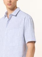 MAERZ MUENCHEN Short-sleeved shirt relaxed fit, Color: WHITE/ BLUE (Image 1)
