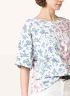 CLAUDIE PIERLOT T-Shirt TIVOINE, Farbe: WEISS/ HELLBLAU/ ROSA (Bild 1)