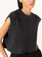 by Aylin Koenig Cropped-Stricktop LYNN aus Merinowolle, Farbe: DUNKELGRAU (Bild 1)