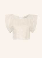 by Aylin Koenig Cropped-Top YUNA mit Leinen , Farbe: BEIGE (Bild 1)