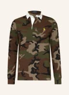 POLO RALPH LAUREN Rugbyshirt Custom Slim Fit , Farbe: OLIV/ BRAUN/ HELLBRAUN (Bild 1)