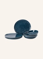 Rosenthal Set of 8 dinner plates JUNTO, Color: DARK BLUE (Image 1)