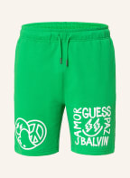GUESS Sweat shorts , Color: GREEN/ WHITE (Image 1)