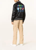 GUESS Bomber jacket GO J BALVIN AMOR, Color: BLACK/ WHITE/ BLUE (Image 1)