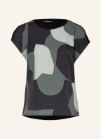 OPUS Blusenshirt SAVANO im Materialmix, Farbe: SCHWARZ/ DUNKELGRÜN/ HELLGRÜN (Bild 1)