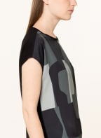 OPUS Blusenshirt SAVANO im Materialmix, Farbe: SCHWARZ/ DUNKELGRÜN/ HELLGRÜN (Bild 1)