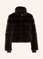 PATRIZIA PEPE Kunstfell-Jacke, Farbe: DUNKELBRAUN (Bild 1)