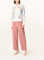 TED BAKER Strickjacke RYVIR mit Leinen im Materialmix, Farbe: HELLBLAU/ WEISS/ LACHS (Bild 1)