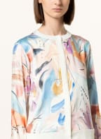 TED BAKER Strickjacke RYVIR mit Leinen im Materialmix, Farbe: HELLBLAU/ WEISS/ LACHS (Bild 1)