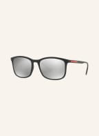 PRADA LINEA ROSSA Sonnenbrille PS 01TS, Farbe: DG02B0 - SCHWARZ/ GRAU VERSPIEGELT (Bild 1)
