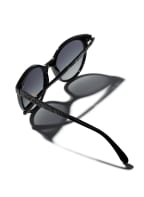 CHANEL Pantos-Sonnenbrille, Farbe: C888S8 - SCHWARZ/ GRAU VERLAUF (Bild 1)