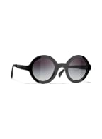 CHANEL Runde Sonnenbrille, Farbe: C888S6 - SCHWARZ/ GRAU VERLAUF (Bild 1)
