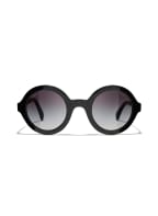 CHANEL Runde Sonnenbrille, Farbe: C888S6 - SCHWARZ/ GRAU VERLAUF (Bild 1)