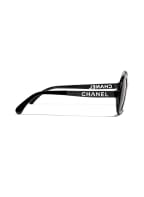 CHANEL Runde Sonnenbrille, Farbe: C888S6 - SCHWARZ/ GRAU VERLAUF (Bild 1)