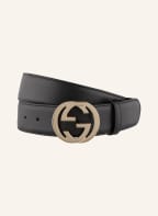 GUCCI Leather belt GG, Color: BLACK (Image 1)