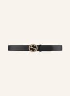 GUCCI Leather belt GG, Color: BLACK (Image 1)