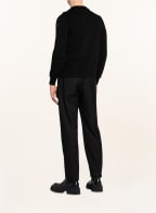 MONCLER Sweatjacke im Materialmix, Farbe: SCHWARZ (Bild 1)