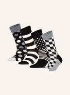 Happy Socks 4er-Pack Strümpfe mit Geschenkbox , Farbe: SCHWARZ/ WEISS/ GRAU (Bild 1)