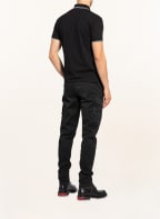 STONE ISLAND Piqué-Poloshirt Slim Fit , Farbe: SCHWARZ (Bild 1)