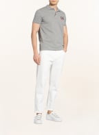 MONCLER Piqué-Poloshirt, Farbe: GRAU (Bild 1)