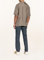 GUCCI Resorthemd aus Seide, Farbe: CAMEL/ NEONBLAU/ WEISS (Bild 1)